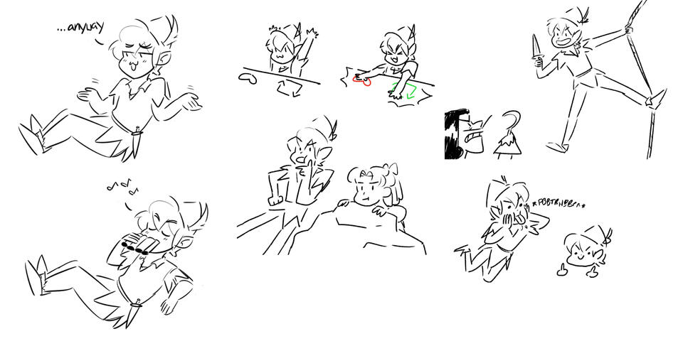 Peter Pan Sketchdump (2)