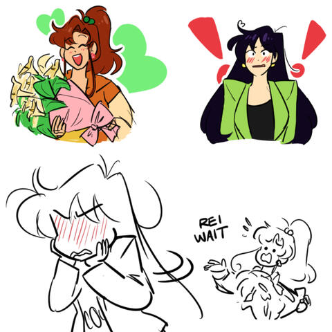 silly Mako/Rei fluff